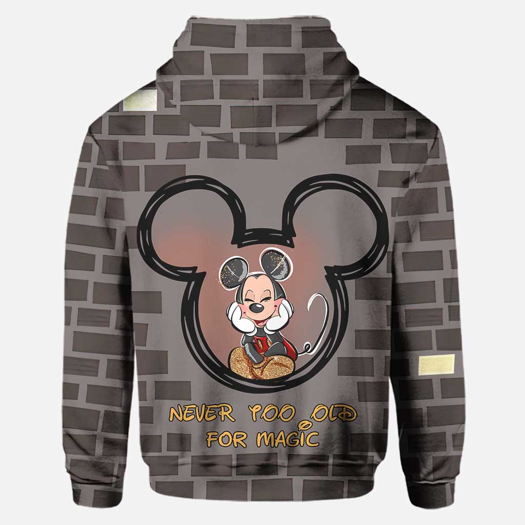 Never Too Old For Magic - Personalized Mouse Hoodie and Leggings