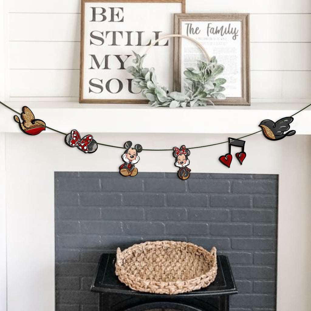 Mouse Ears Couple - Couple Mouse 6 Pieces Garland