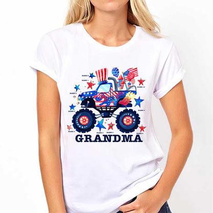 Grandma - Personalized Independence Day T-shirt and Hoodie
