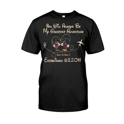 You'll Always Be My Greatest Adventure - Personalized Couple Mouse T-shirt and Hoodie