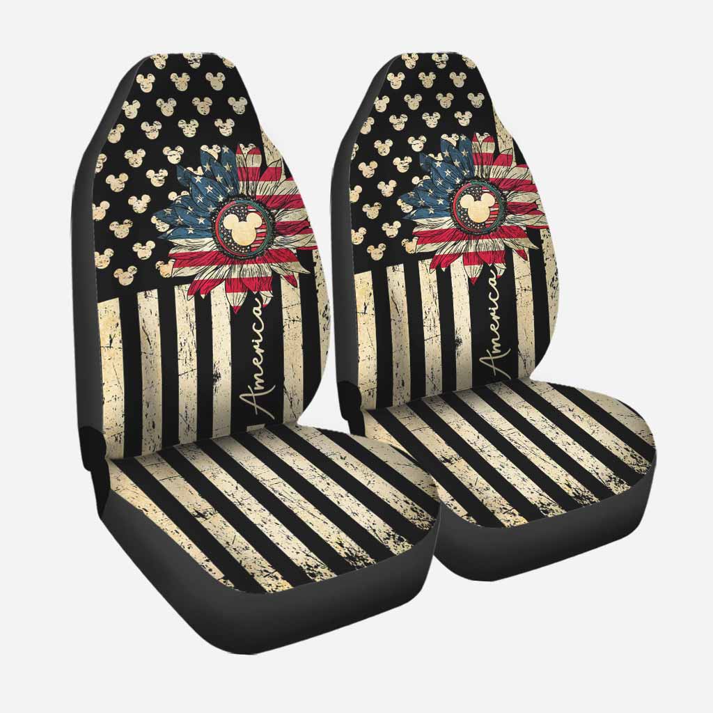 Happy The 4th Of July - Independence Day Mouse Seat Covers