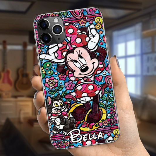 Stained Glass Mouse - Personalized Mouse Phone case