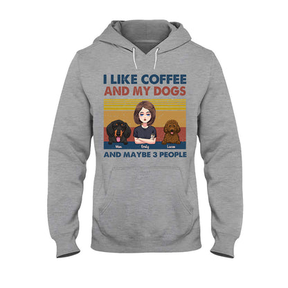 I Like Coffee And My Dog - Personalized Mother's Day Dog T-shirt and Hoodie