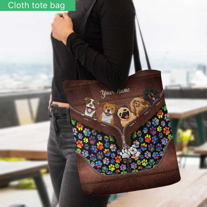 Home Is Where My Dog Is - Personalized Tote Bag
