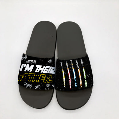 I'm Their Father - Personalized The Force Slide Sandals