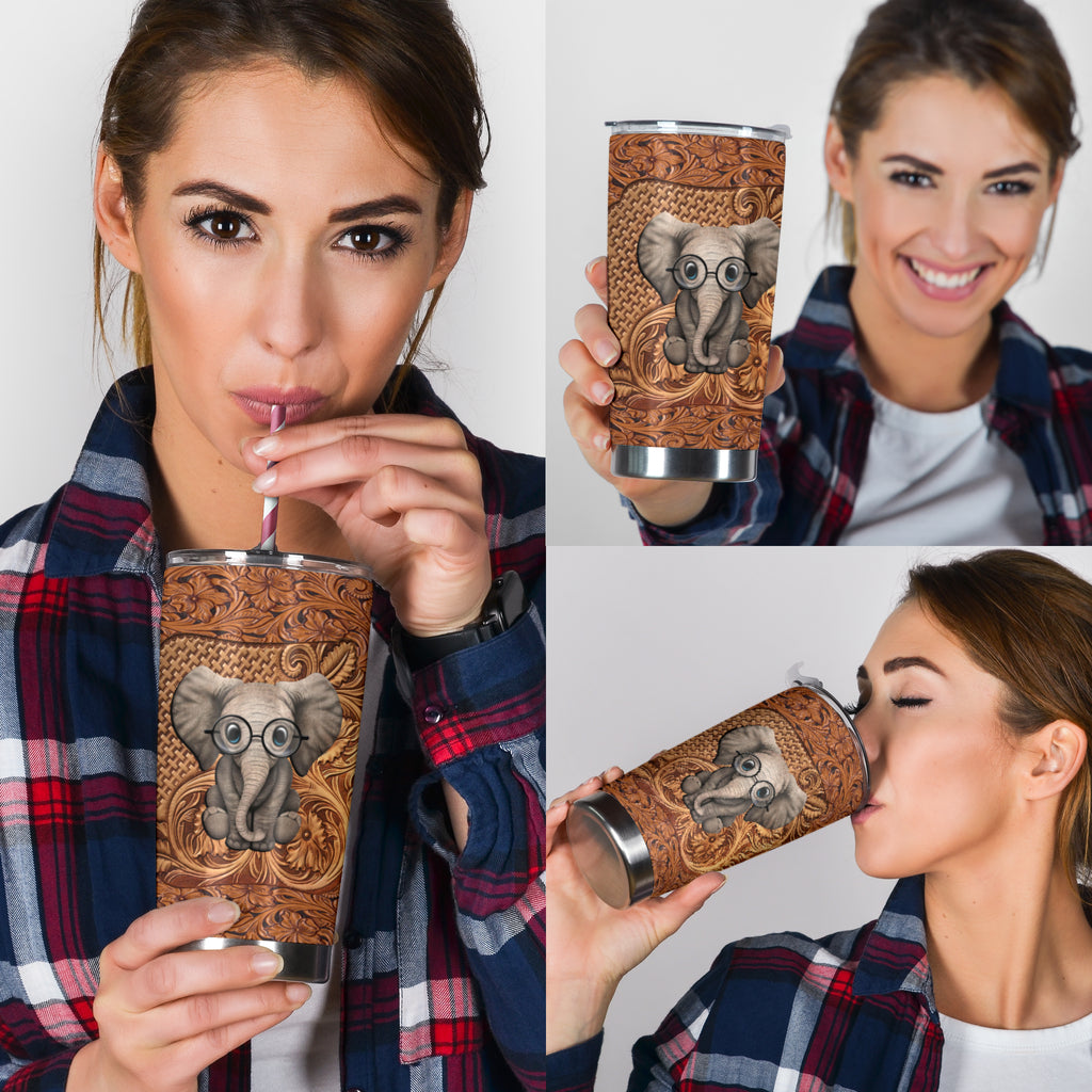 Love Elephants Elephant Tumbler 0622