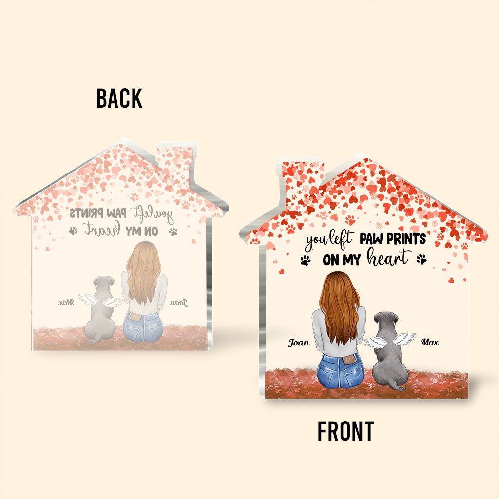Forever In My Heart - Personalized Dog Custom Shaped Acrylic Plaque