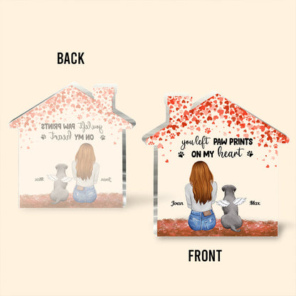 Forever In My Heart - Personalized Dog Custom Shaped Acrylic Plaque