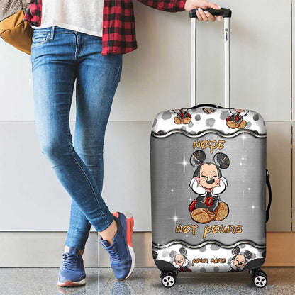 Nope Not Yours - Personalized Mouse Luggage Cover