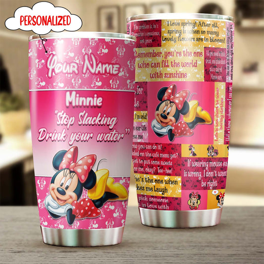 Drink Your Water - Personalized Mouse Tumbler 0823