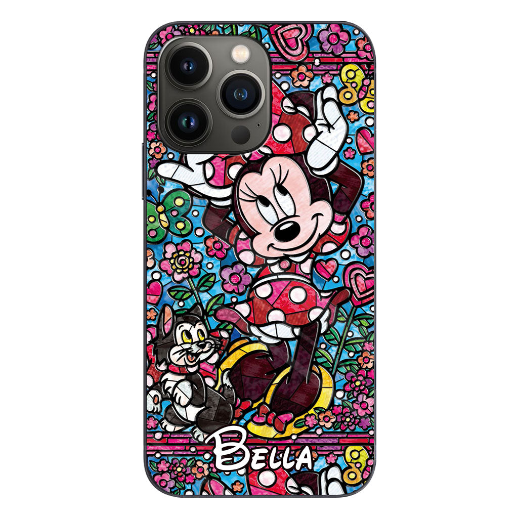 Stained Glass Mouse - Personalized Mouse Phone case
