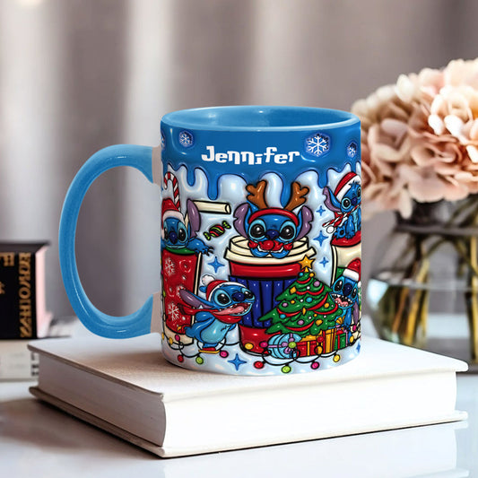 Merry Christmas - Personalized Ohana Accent Mug