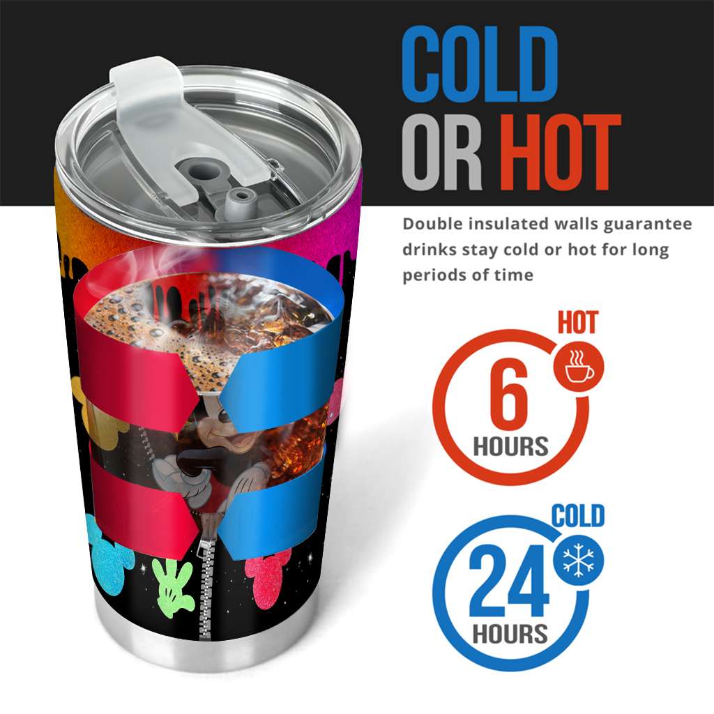 Zipper Pattern Mouse Tumbler 0523