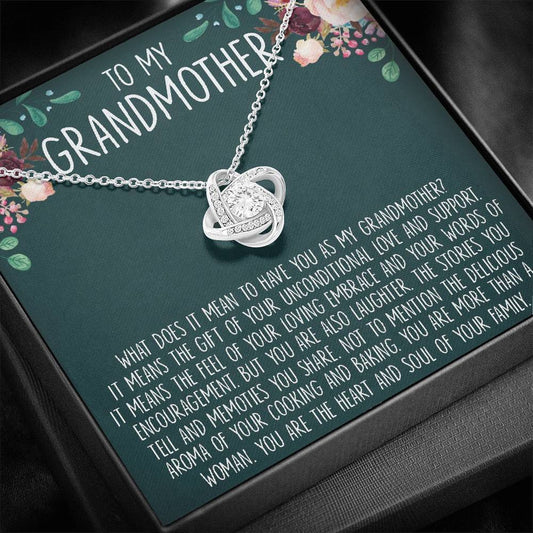 To My Grandmother Gift Present For Grandma Grandma To Be New Grandma - Grandma Love Knot Necklace 0921
