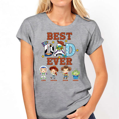 Best Dad Ever - Personalized Mouse T-shirt and Hoodie