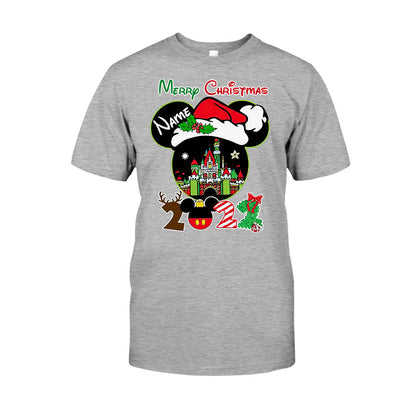 Merry Christmas - Personalized Mouse T-shirt and Hoodie