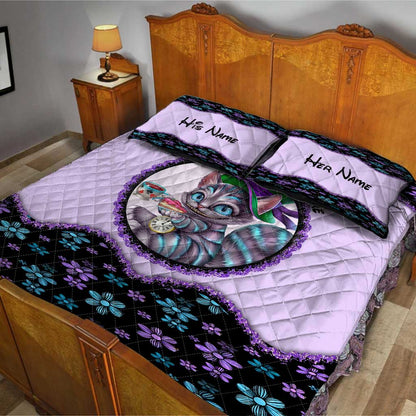 We're All Mad Here - Personalized Halloween Mouse Quilt Set