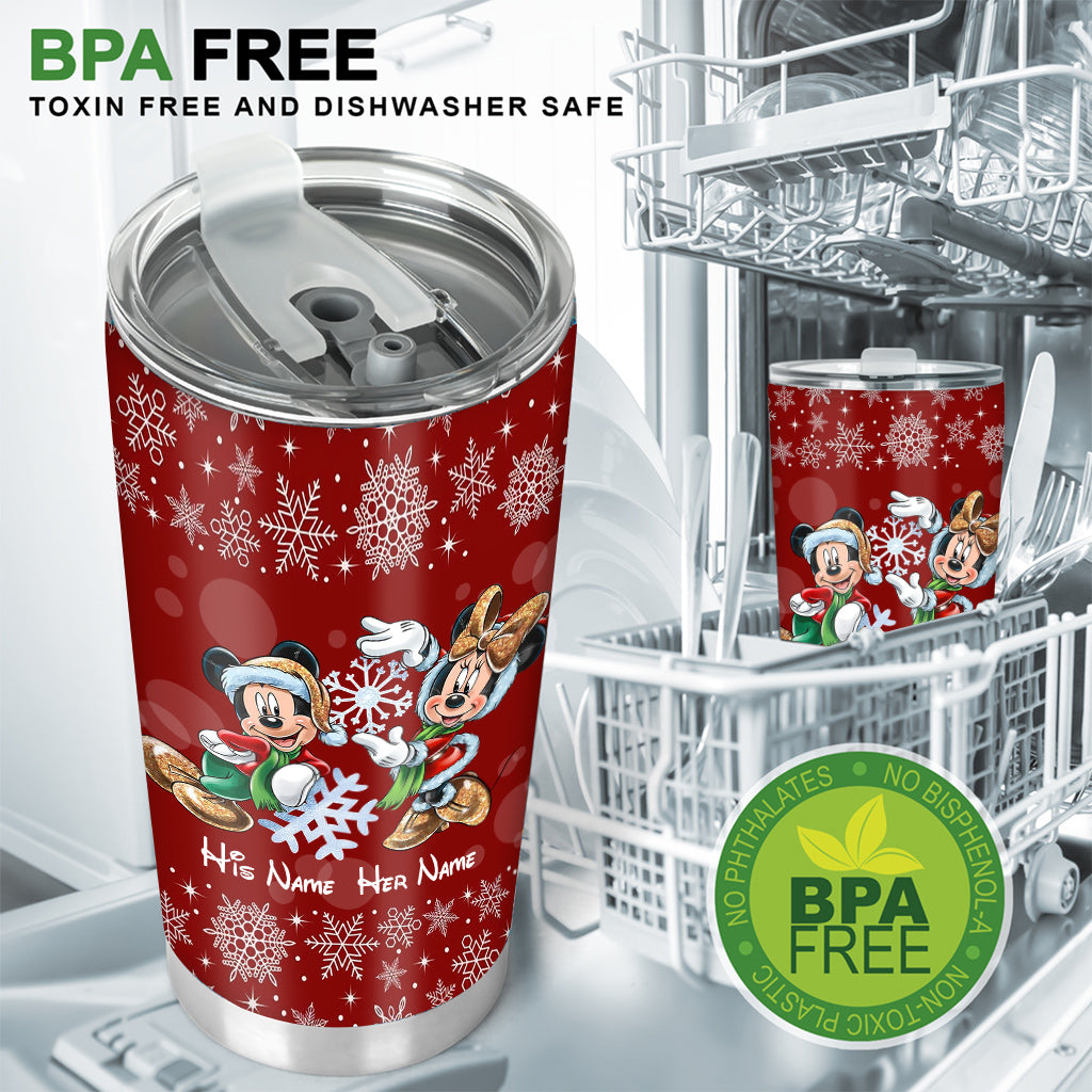 You & Me - Personalized Christmas Mouse Tumbler