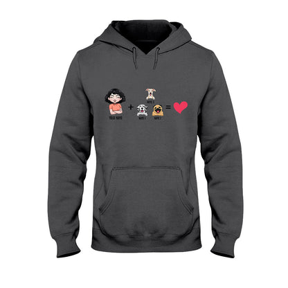 Me With The Dogs - Personalized Dog T-shirt and Hoodie