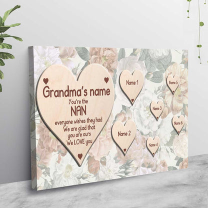 You're The Nan Everyone Wishes They Had - Personalized Mother's Day Grandma Poster