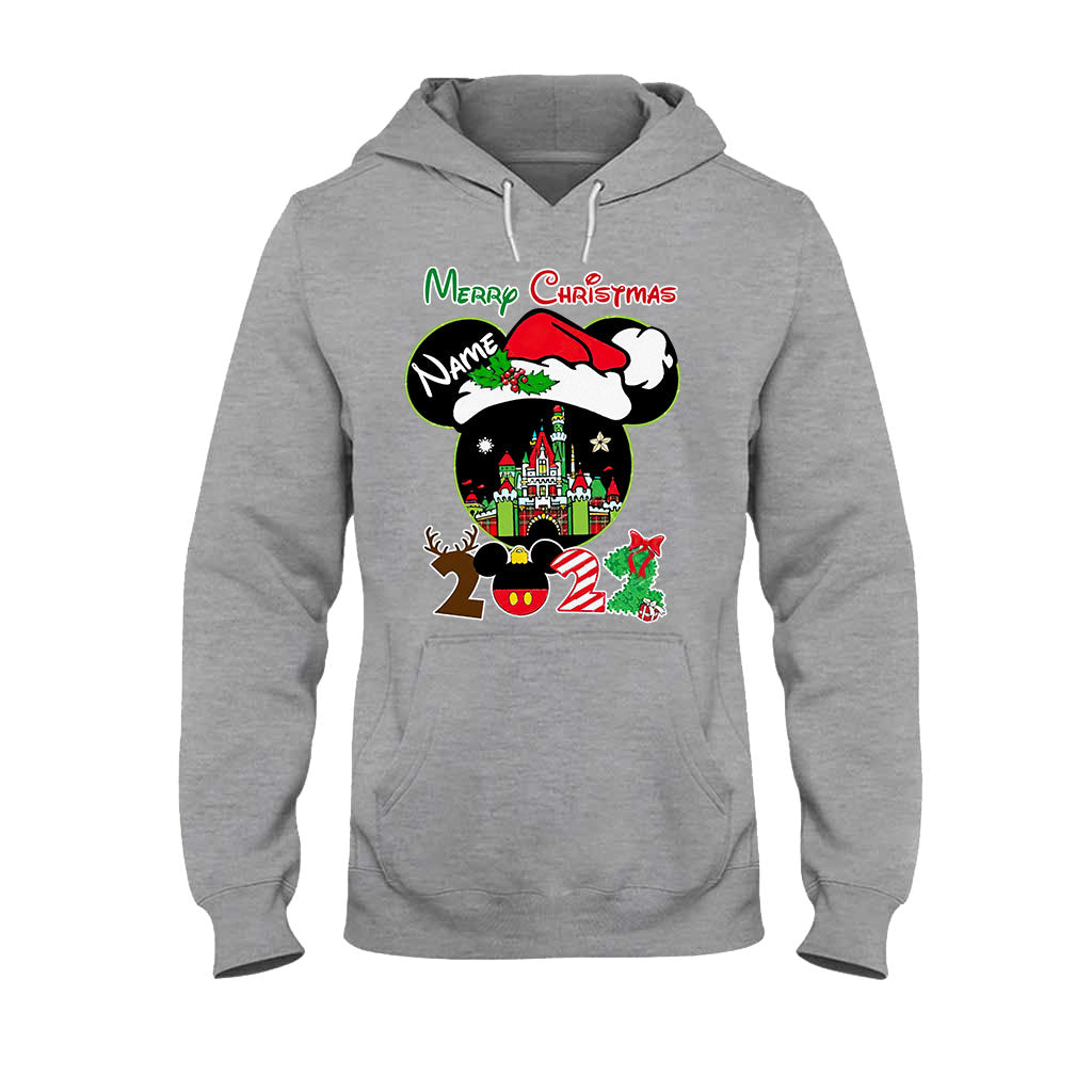 Merry Christmas - Personalized Mouse T-shirt and Hoodie