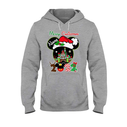 Merry Christmas - Personalized Mouse T-shirt and Hoodie