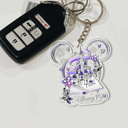 100 Years Of Wonder - Mouse Transparent Keychain