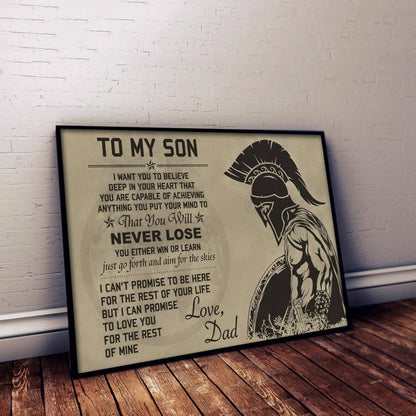 Meaningful Quote From Dad To Son - Family Poster 0921