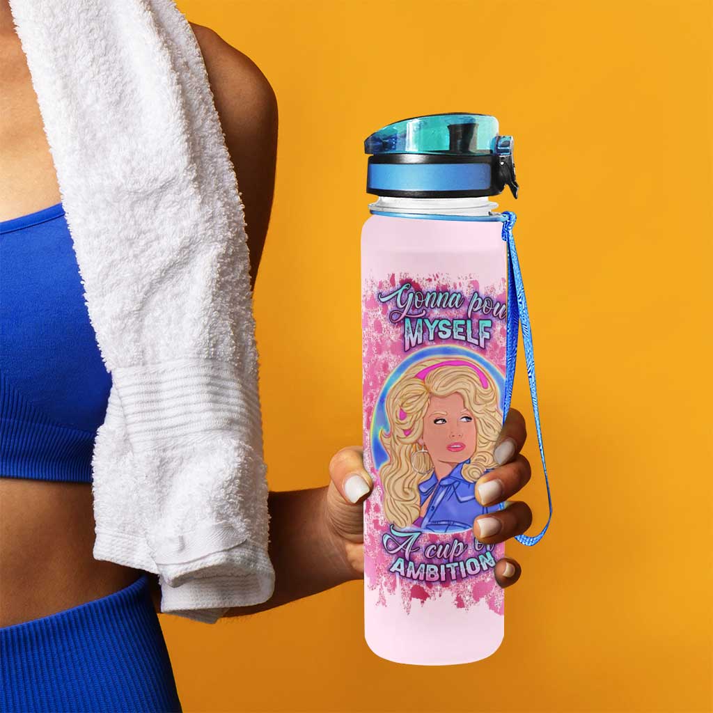 Pour Yourself A Cup Of Ambition - Water Tracker Bottle