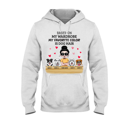 My Favorite Color Is Dog Hair - Personalized Dog T-shirt and Hoodie