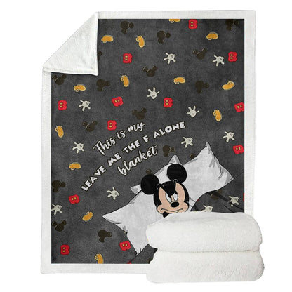 This Is My Leave Me Alone Blanket - Personalized Mouse Blanket