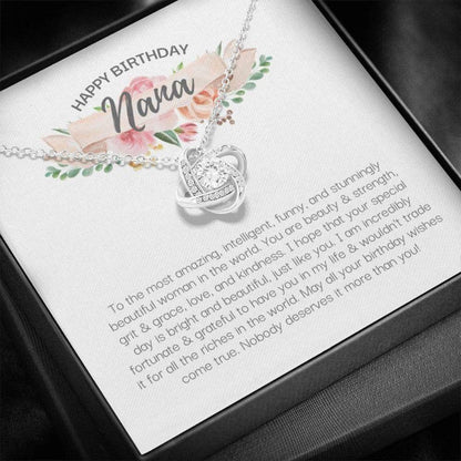 Gift For Grandmother - Grandma Love Knot Necklace 0921