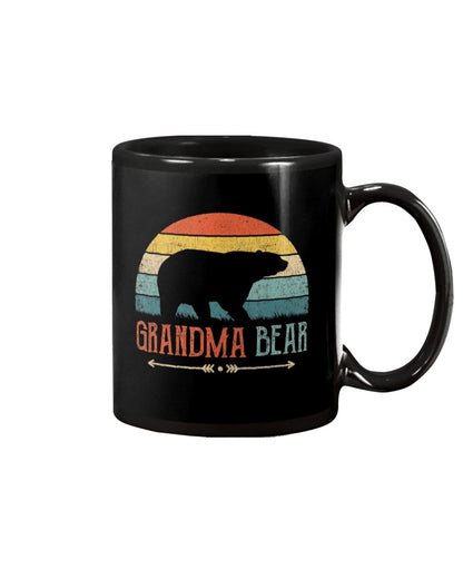 Grandma Bear Vintage Retro Granny Grandmother - Grandma Mug 0921