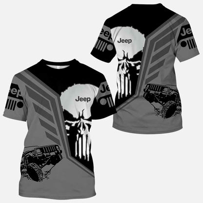 Jp And Skull Car - All Over T-shirt and Hoodie 1121