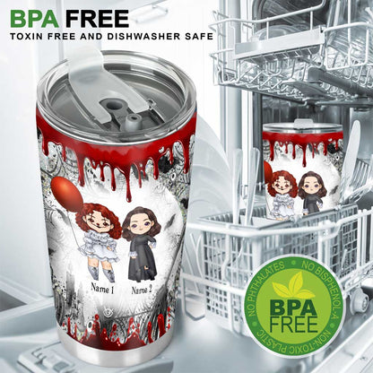 Ghost Sisters - Personalized Halloween Bestie Tumbler