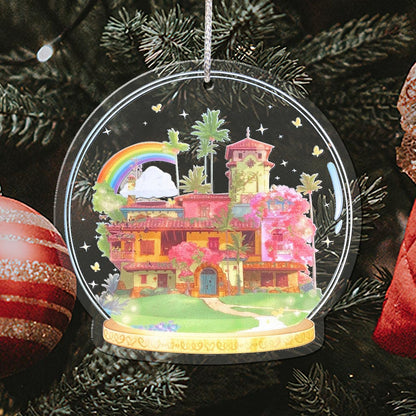 Madrigal Casita Terrarium - Christmas Mouse Transparent Ornament