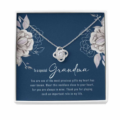 Gifts For Grandma From Grandchildren - Grandma Love Knot Necklace 0921