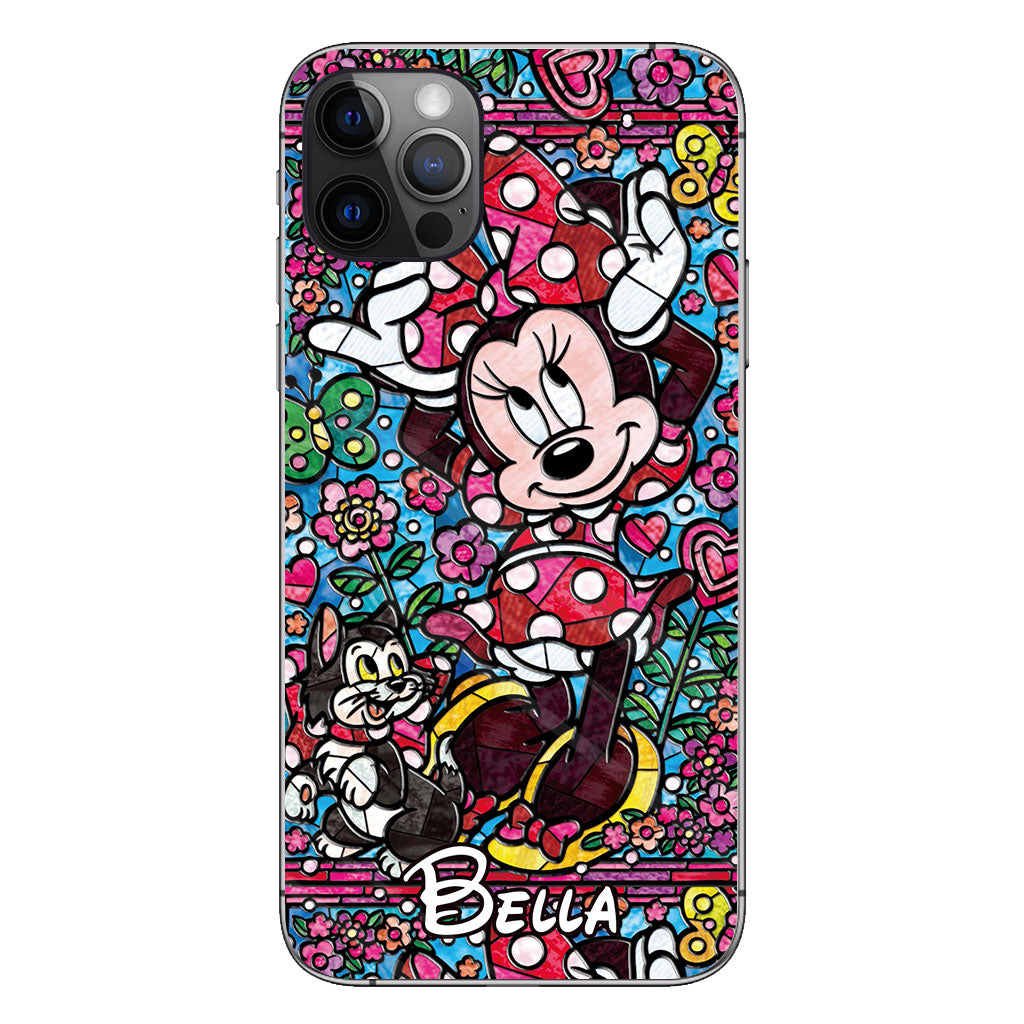 Stained Glass Mouse - Personalized Mouse Phone case