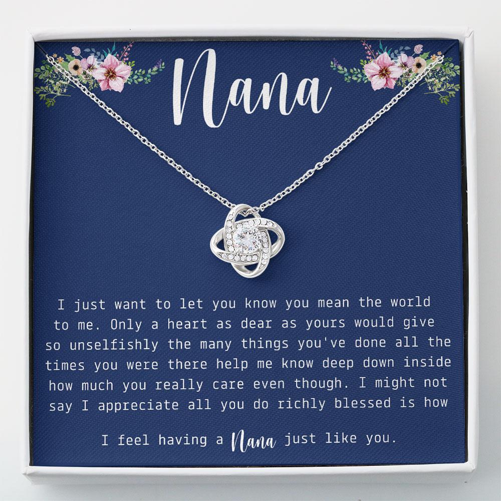 Nana Grandma Gift - Grandma Love Knot Necklace 0921