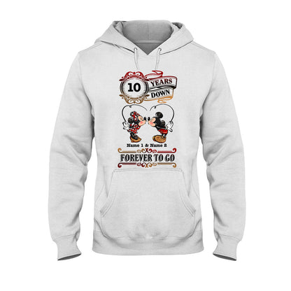 Forever To Go - Personalized Couple Mouse T-shirt and Hoodie