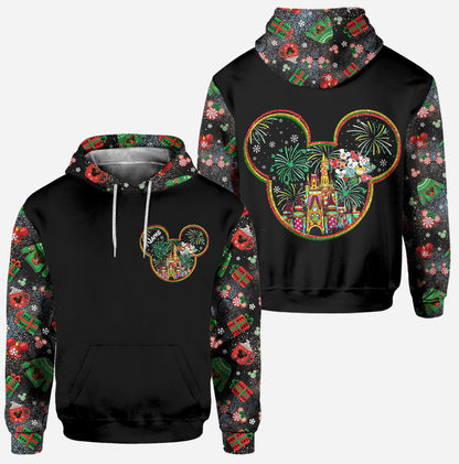 Merry Christmas - Personalized Christmas Mouse Hoodie and Leggings