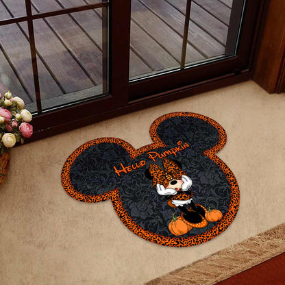 Hello Pumpkin - Mouse Shaped Doormat
