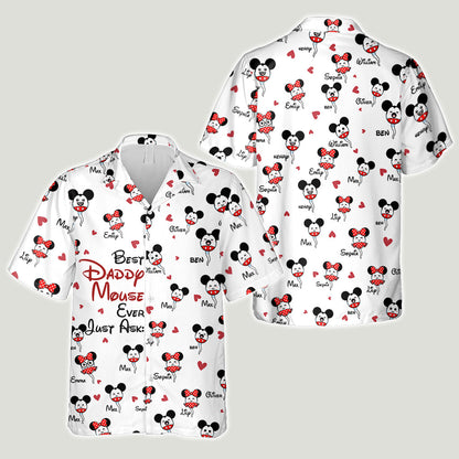 Daddy Mouse - Personalized Mouse Hawaiian Shirt