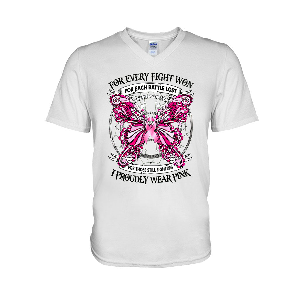 I Proudly Wear Pink - Breast Cancer Awareness T-shirt and Hoodie 102021
