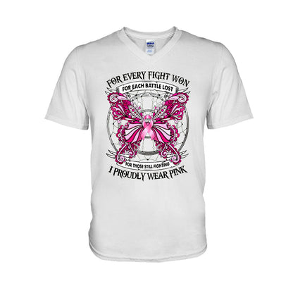 I Proudly Wear Pink - Breast Cancer Awareness T-shirt and Hoodie 102021