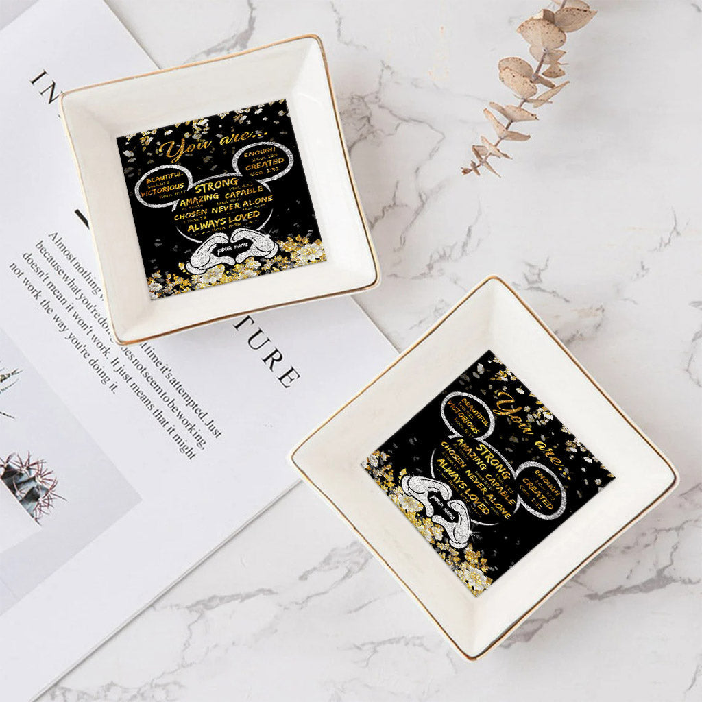God Says You Are - Personalized Mouse Jewelry Dish