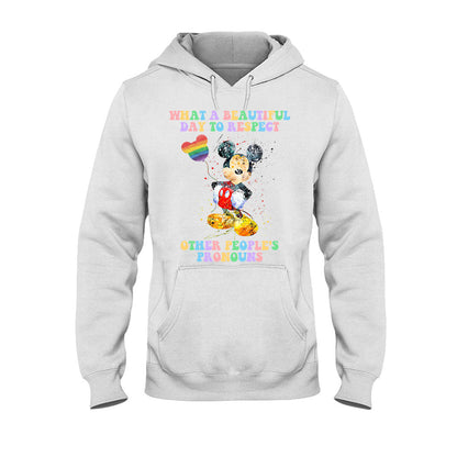 What A Beautiful Day - LGBT Support T-shirt and Hoodie
