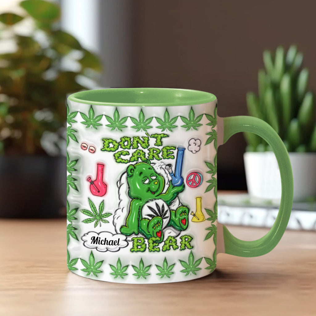 Don't Care Bear - Personalized Weed Accent Mug
