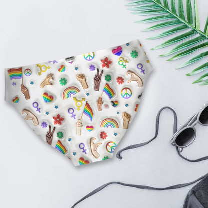 Just Eat - Personalized LGBT Support Women's Briefs
