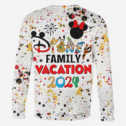 Family Vacation - Personalized Mouse All Over Shirt
